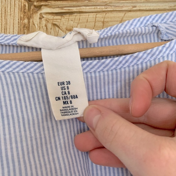 Blue and white stripped blouse - Picture 2 of 3